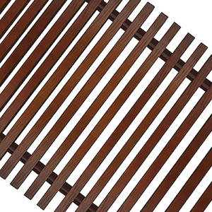 Решетка рулонная деревянная Techno шириной 200 мм, длина 2200 мм (цвет темное дерево)