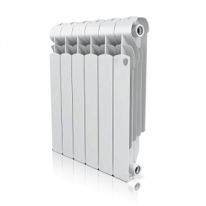 Радиатор алюминиевый Royal Thermo Indigo 500 - 6 секций (подключение боковое, цвет белый)