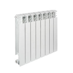 Радиатор алюминиевый TENRAD AL 500/80 - 8 секций (подключение боковое, цвет белый)
