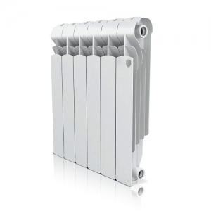 Радиатор алюминиевый Royal Thermo Indigo 500 - 4 секции (подключение боковое, цвет белый)
