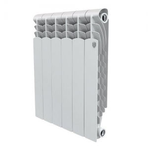 Радиатор алюминиевый Royal Thermo Revolution 350 - 12 секций (подключение боковое, цвет белый)